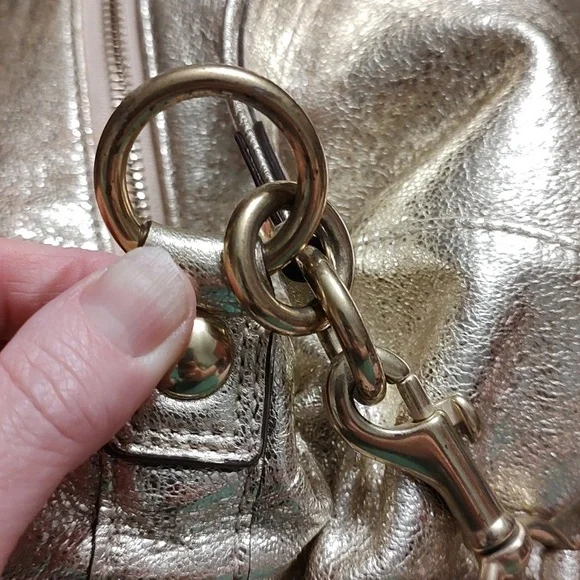 Coach Poppy Jazzy Rare gold Crossbody Bag 20384E Great Condition - Picture 11 of 16